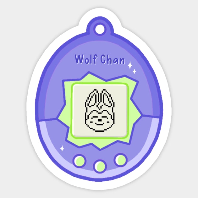 Tamagotchi Wolf Chan - Bang Chan - Stray Kids Sticker by mrnart27